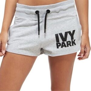 IVY PARK Heather Gray Drawstring Athletic Shorts